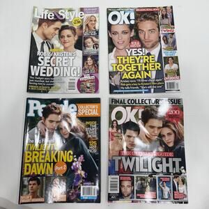 Twilight Saga Magazines Lot Of 4 People Life & Style OK! Breaking Dawn 2012
